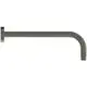 Wandanschluss von Ideal Standard mit einer gebogenen Form und einem Endstück zur Befestigung, in metallic grauer Farbe.